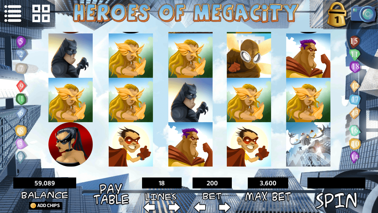 Slot - Heroes of Megacity